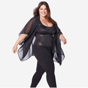 Ruby Ribbon black kimono one size